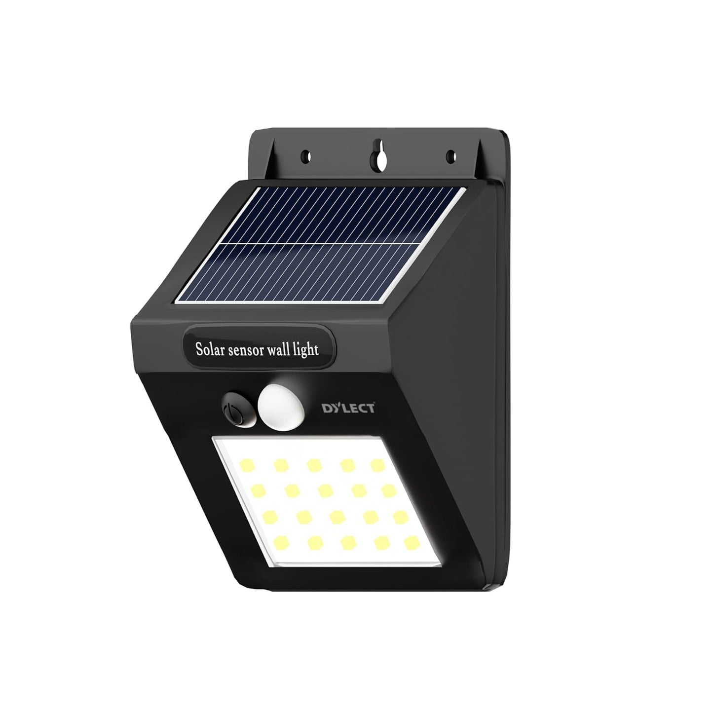 Eco Motion Sensor Solar Wall Light for Gate, Garden, Home Entrance, Parking, Terrace | 3 in 1 Modes, IP64 Waterproof, Upto 10 Hr Runtime, Easy Installation Bright Cool White GenzVybs